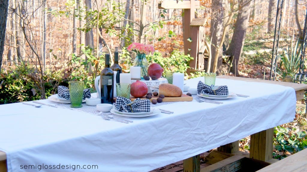 Thanksgiving table setting