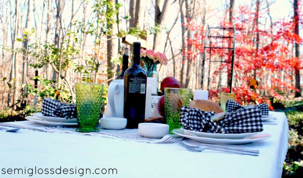 Thanksgiving table setting