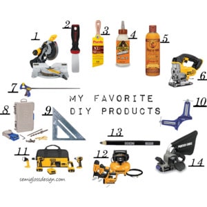 My favorite DIY products and tools