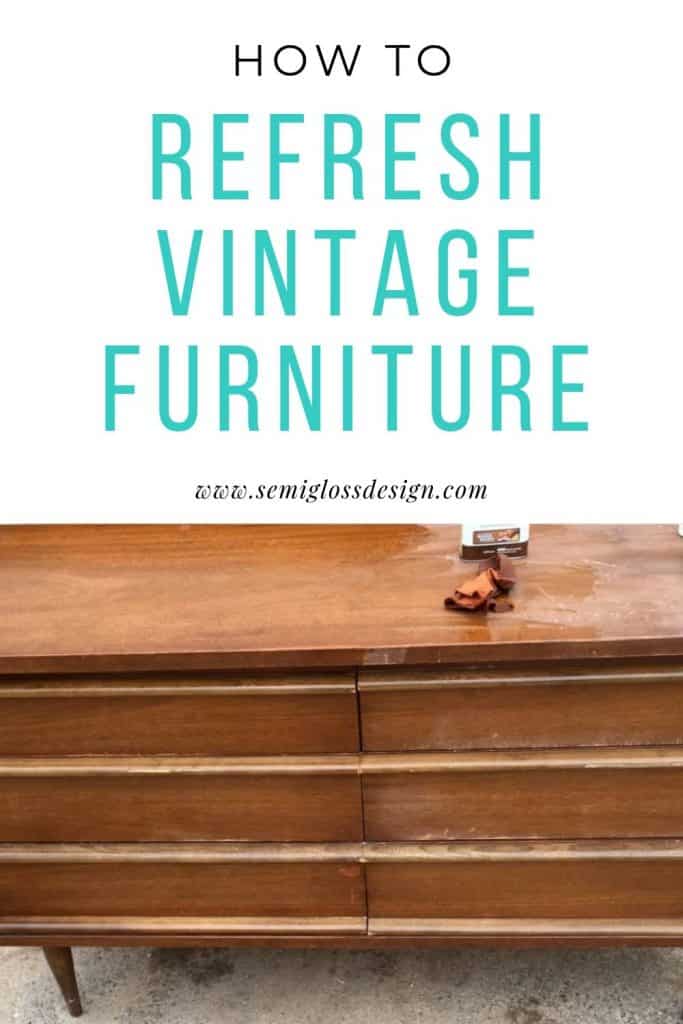 restore vintage furniture