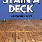 stained deck
