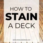 stained wood deck