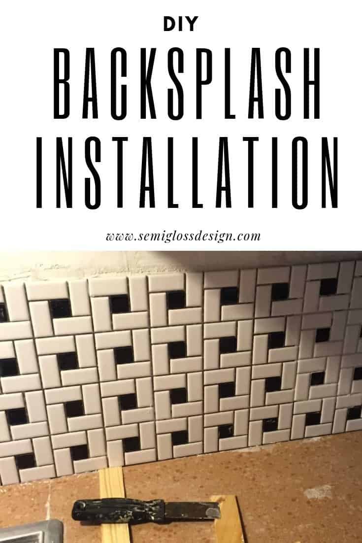 diy backsplash installation