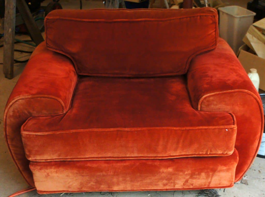reupholstered chair