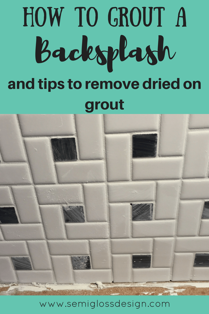 how to grout a backsplash