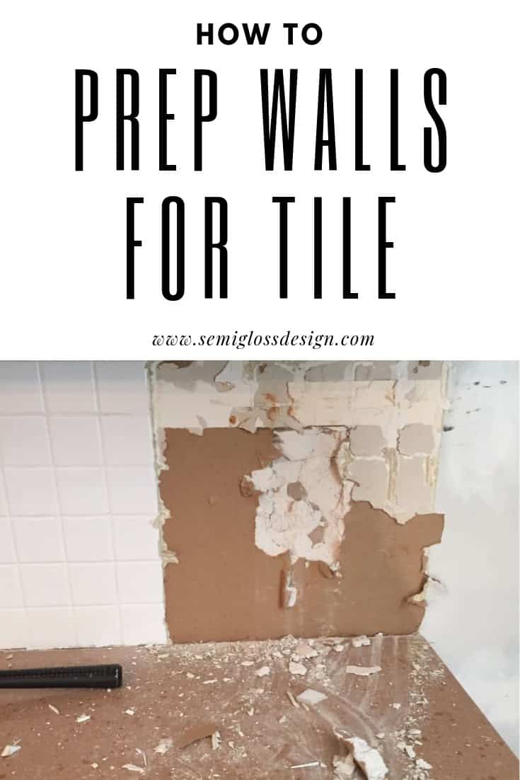 how to prep walls for tile backsplash