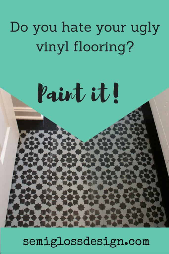 Paint your vinyl flooring!