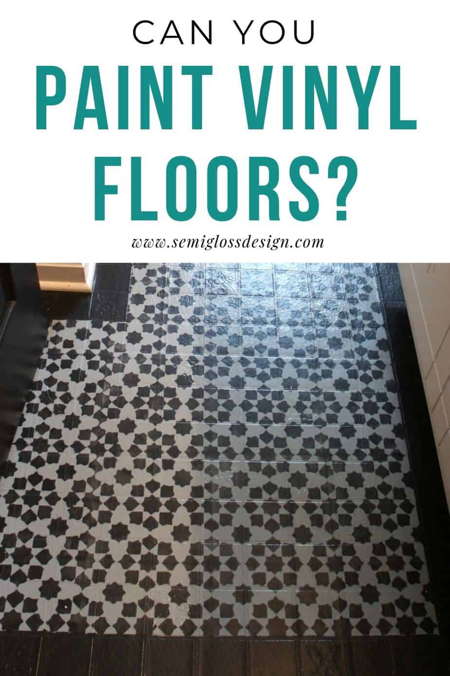 can you paint vinyl flooring?