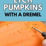 using a Dremel to carve a pumpkin