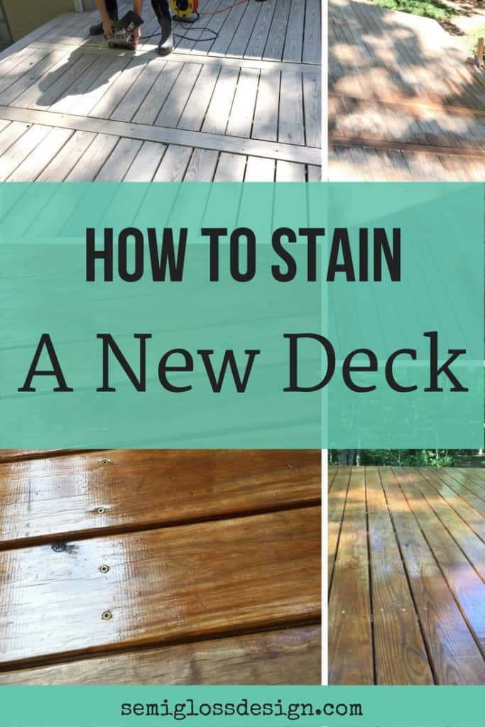 pin image -how-to-stain a new deck