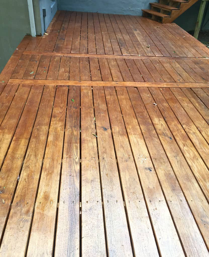 stained deck