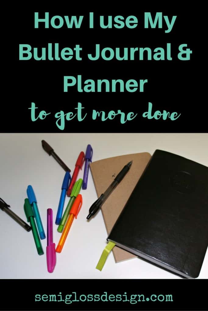 bullet journal and planner