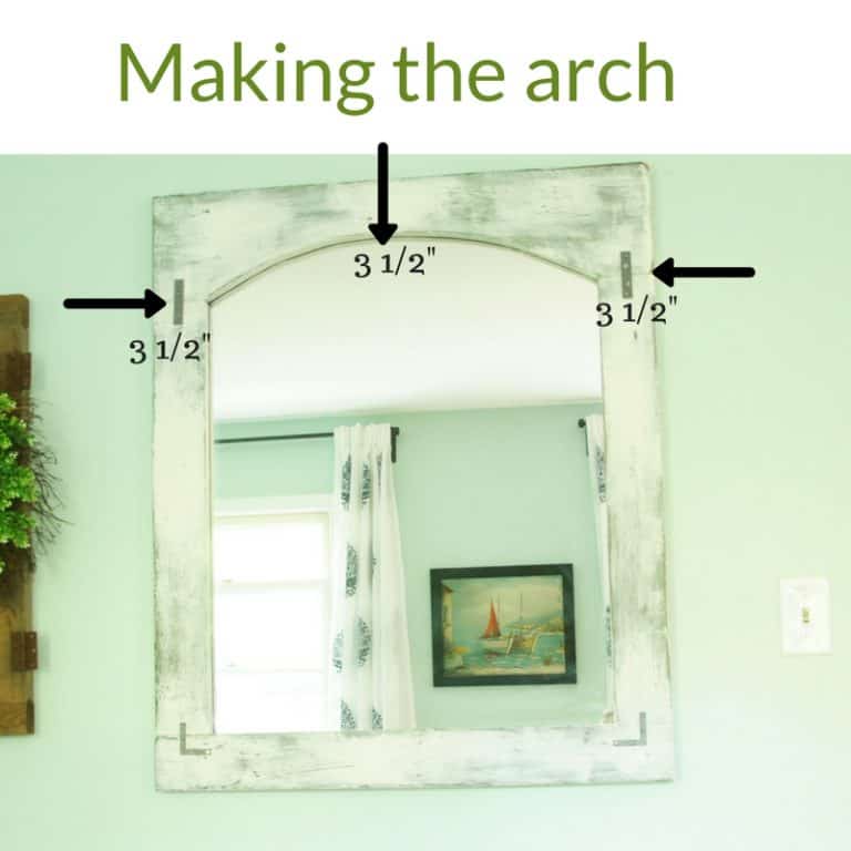 How to Make an Arched Mirror Frame for Your Builder Grade Mirrors
