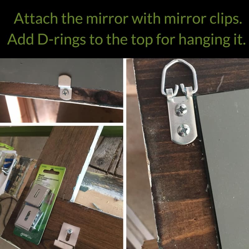 hardware for attaching mirror