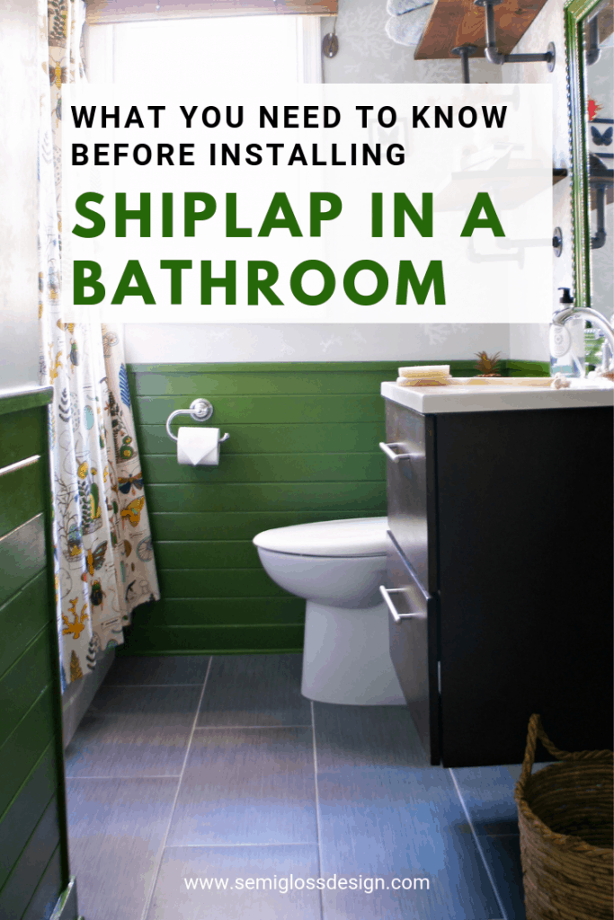 what to consider before installing shiplap in a bathroom