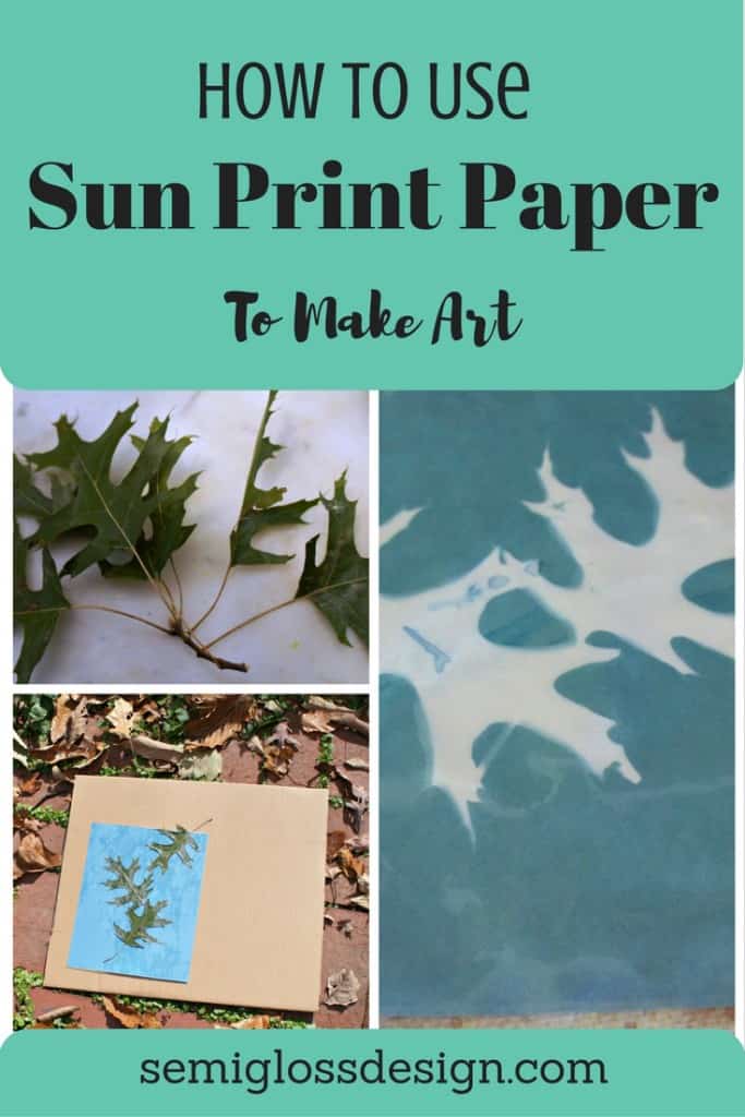 how to use sun print paper