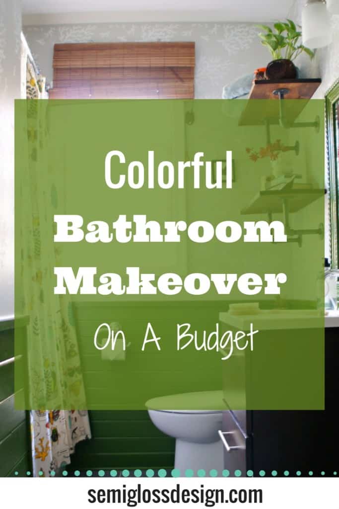 colorful bathroom makeover