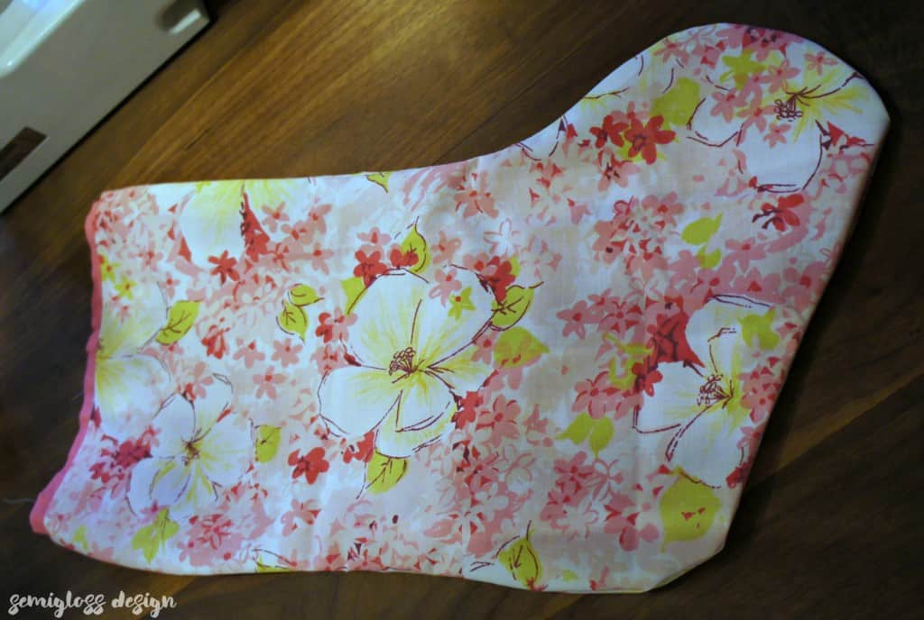sewing lining for stocking