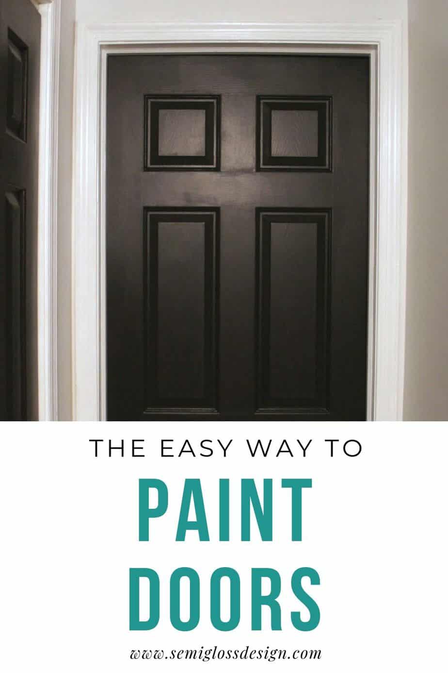 how to paint doors