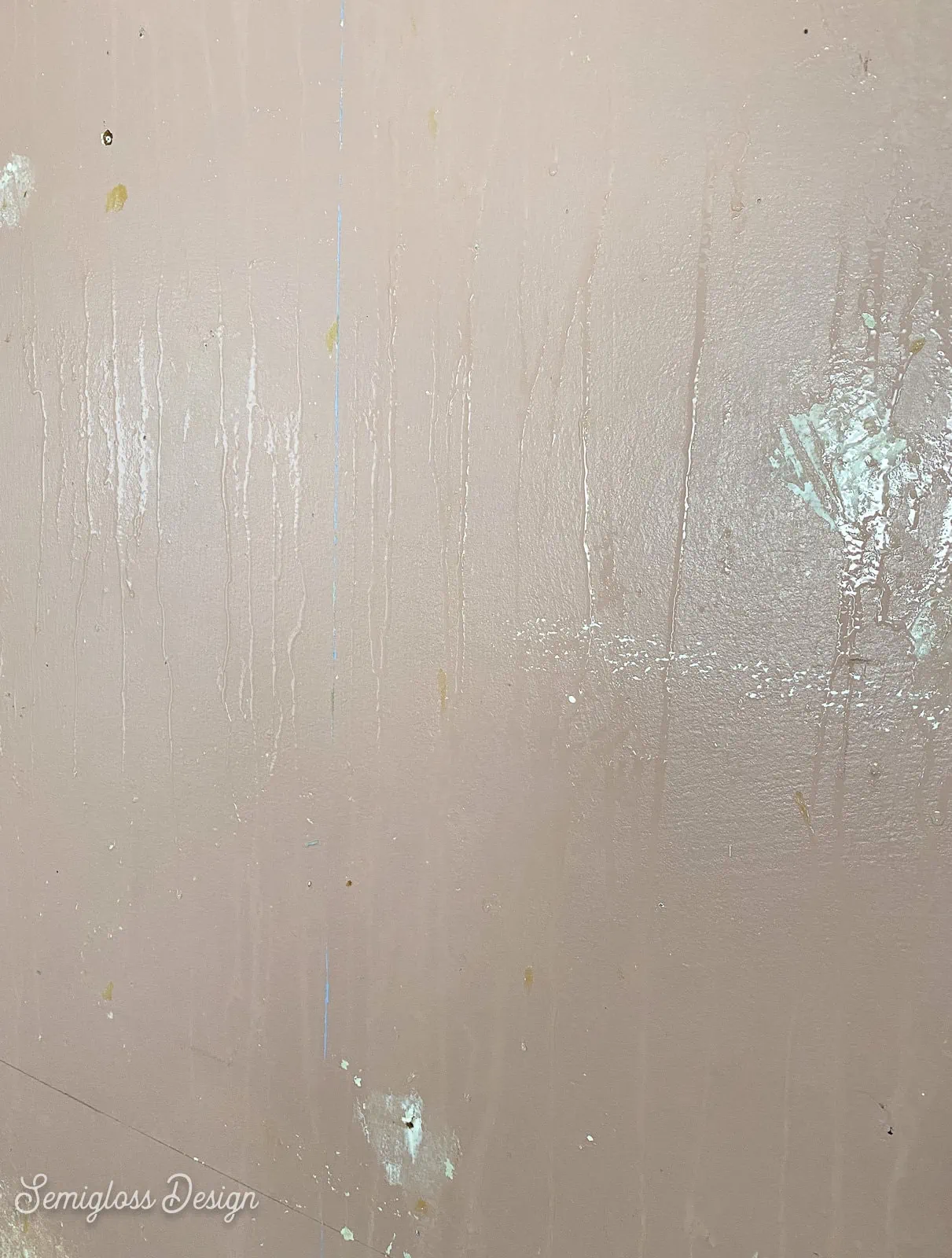 glue left on walls after wallpaper removal