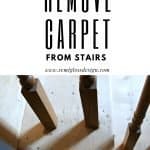 rip carpet off stairs the easy way