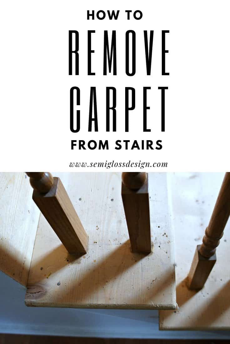 rip carpet off stairs the easy way