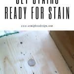 Staircase remodel prep to get stairs ready for stain