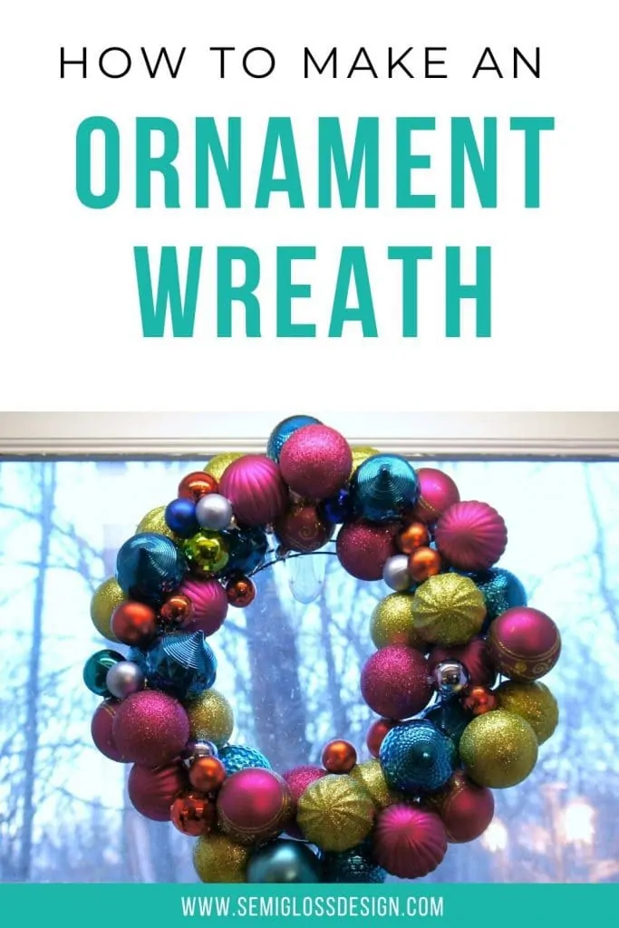 how to make an ornament wreath