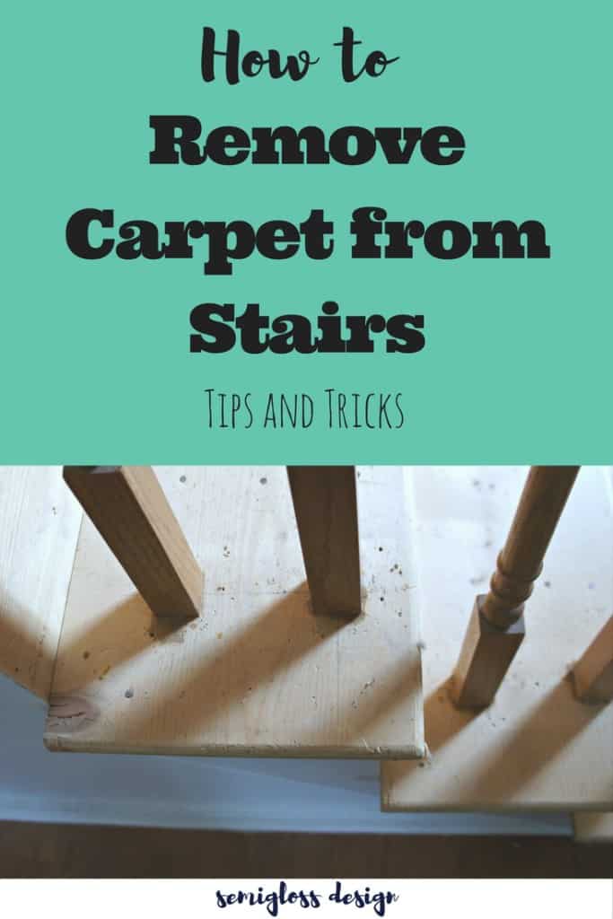 remove carpet from stairs