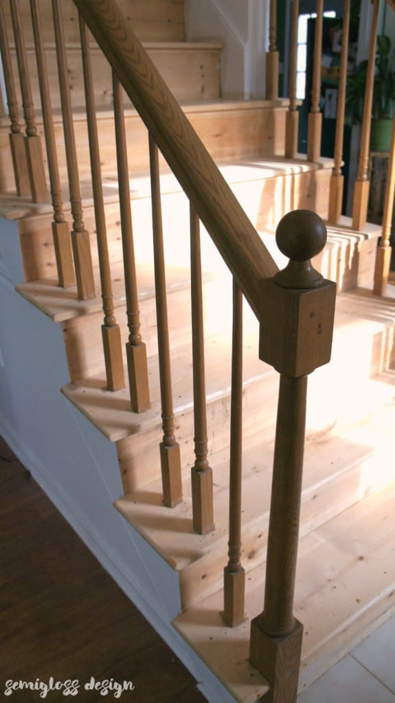 staircase without carpet