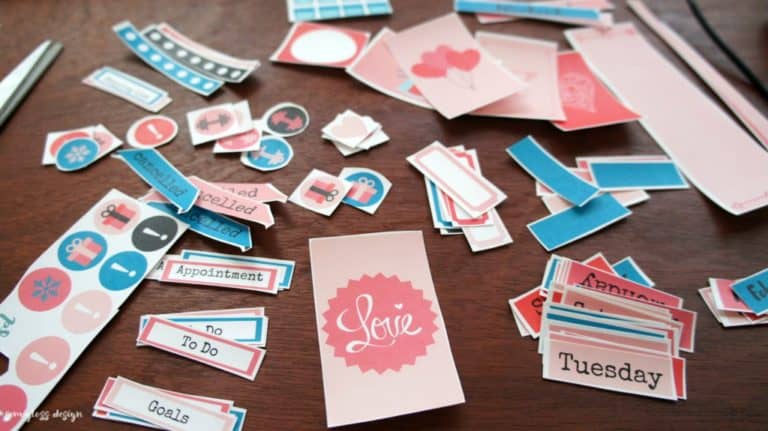Free Big Happy Planner Stickers February Semigloss Design