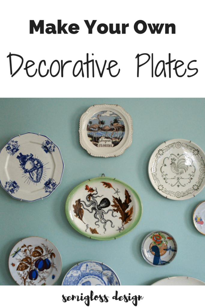 decorative plates | decals | budget home decor | thrift store upcycle | decorative plates DIY | creative decorative plates | wall decor | DIY wall decor | affordable wall decor | unique wall decor | simple wall decor | home decor on a budget | plate wall