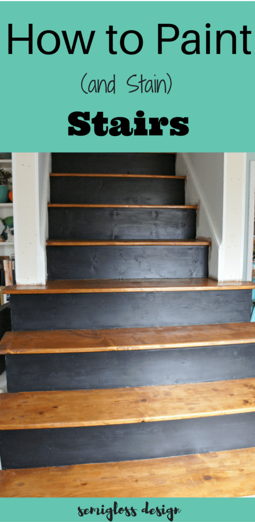 how to stain stairs