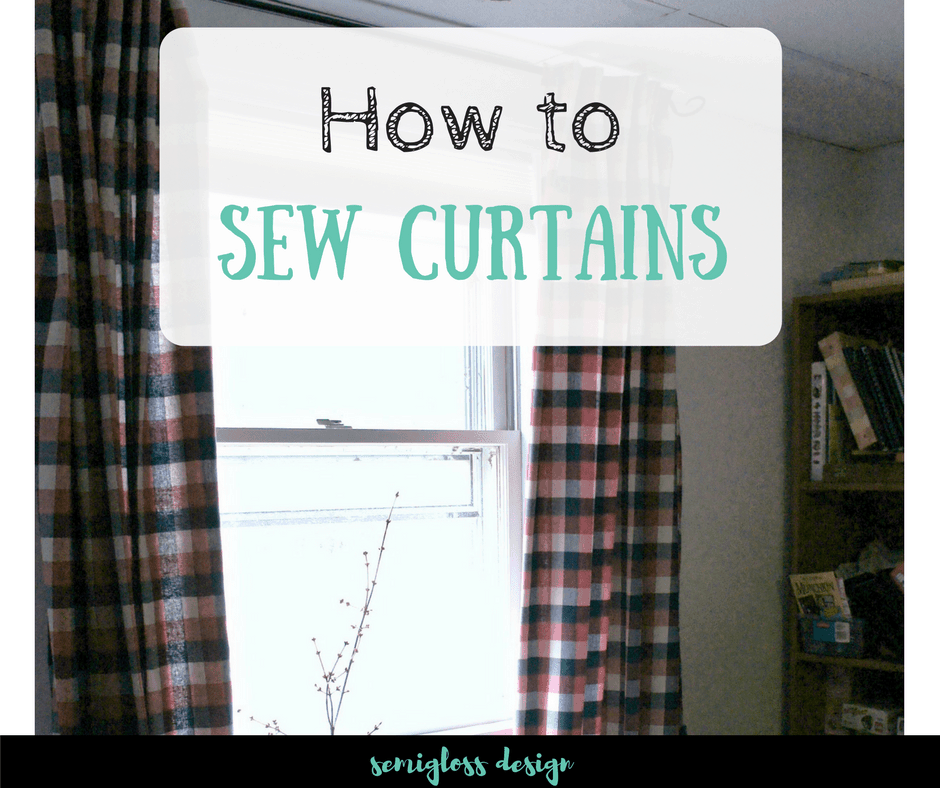 how to sew curtains