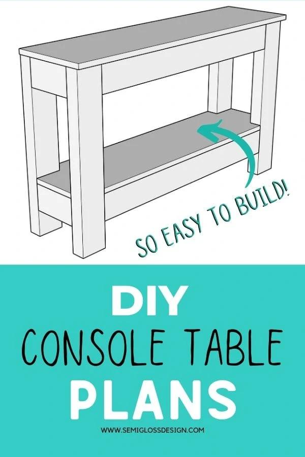 console table plans