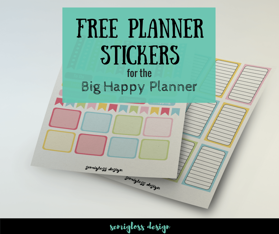 Free Functional Happy Planner Stickers for Spring