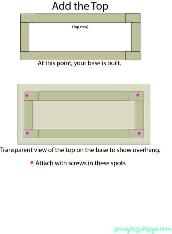 Building the table base