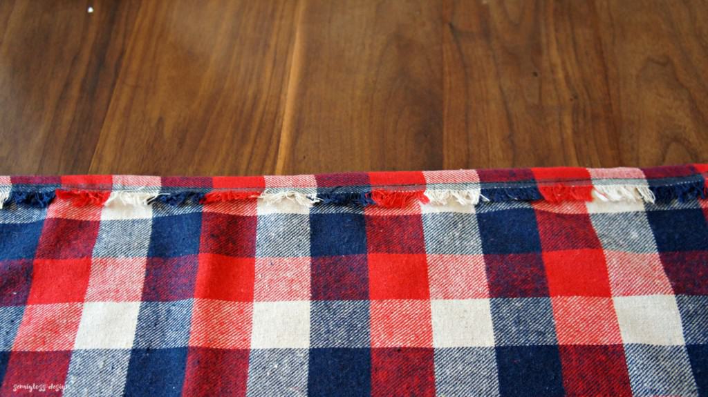 sewing plaid curtains