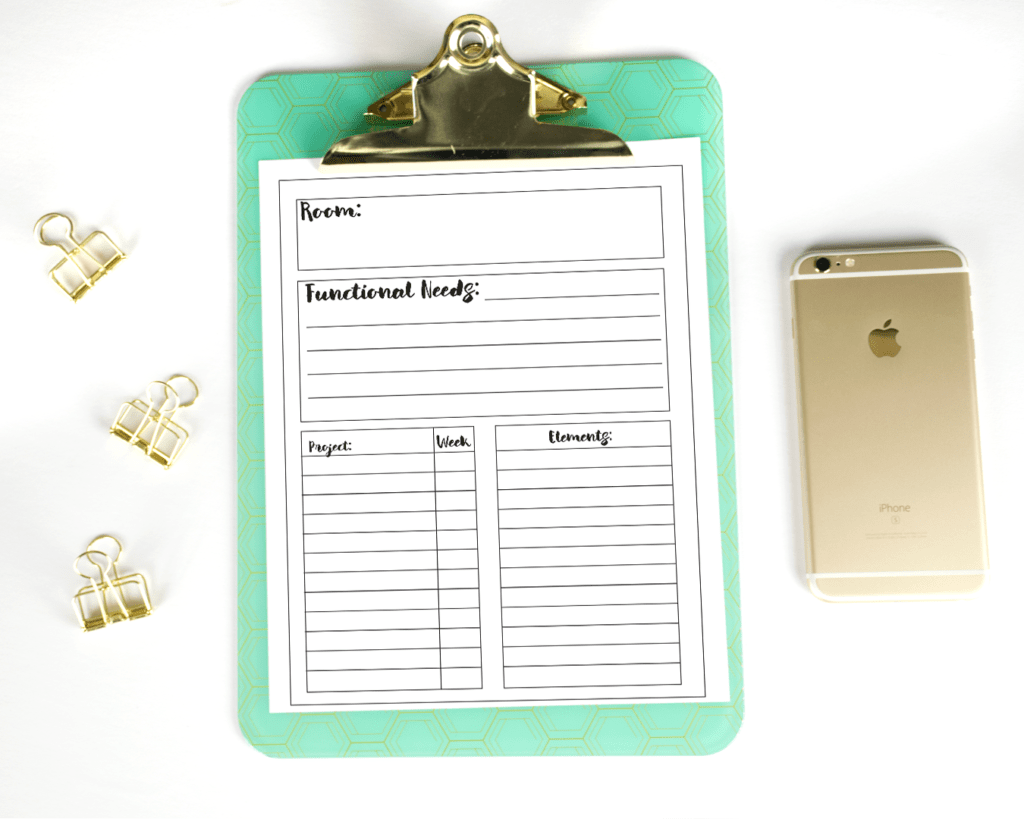 Learn my project planning process for the One Room Challenge and get a free printable project planner to organize your own projects and room makeovers!