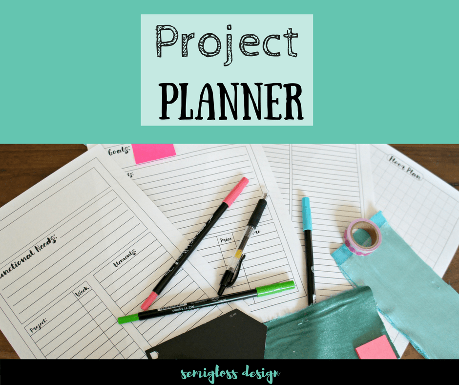 Learn my project planning process for the One Room Challenge and get a free printable project planner to organize your own projects and room makeovers!