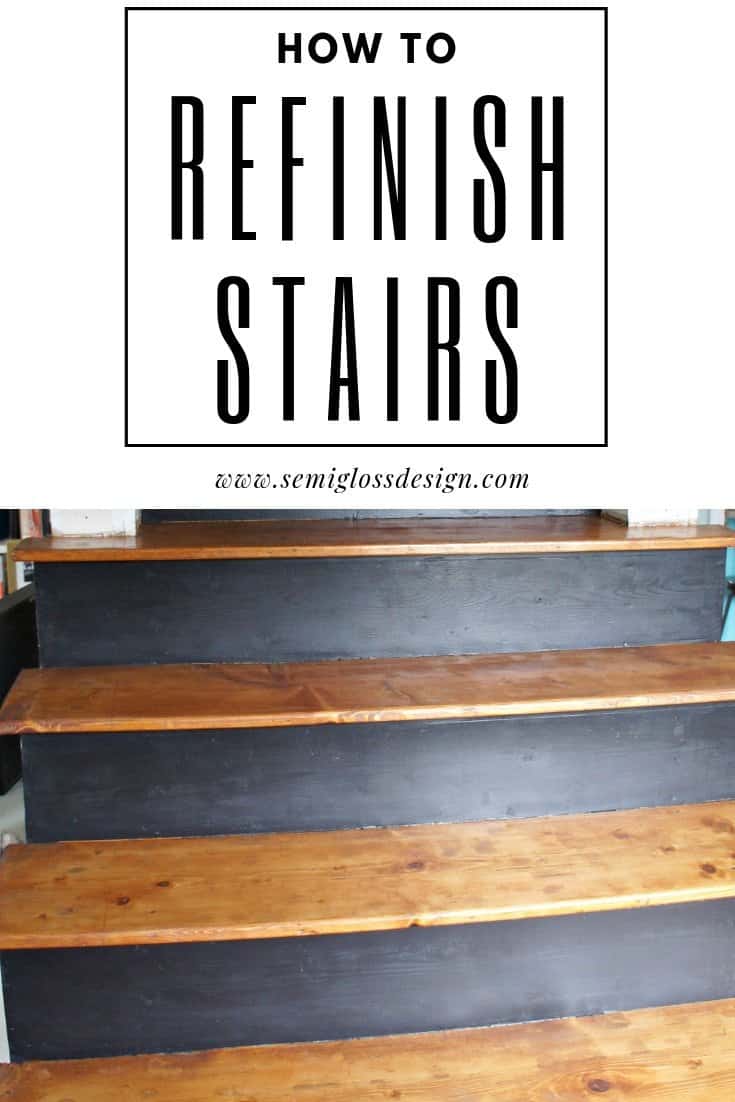how to refinish stairs