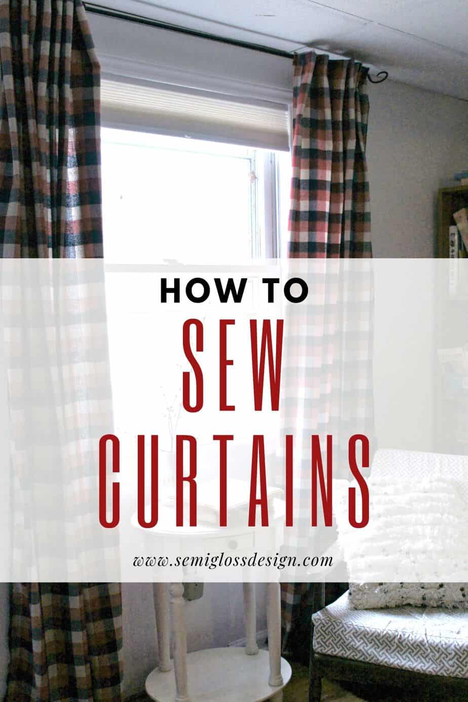 how to sew curtains