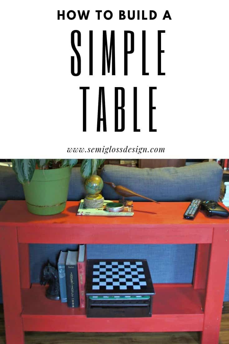 how to build a simple table