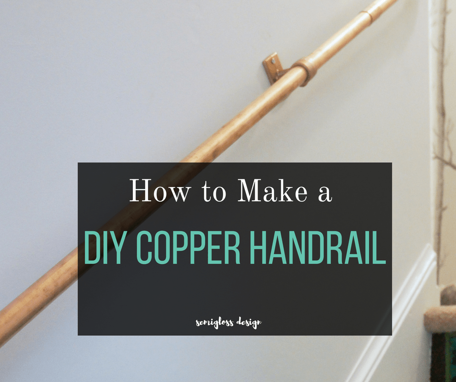 DIY copper pipe hand rail