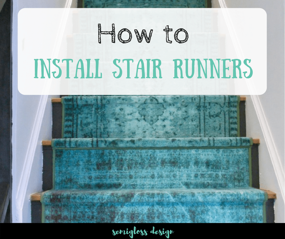 How To Install Stair Runners Using Regular Runner Rugs