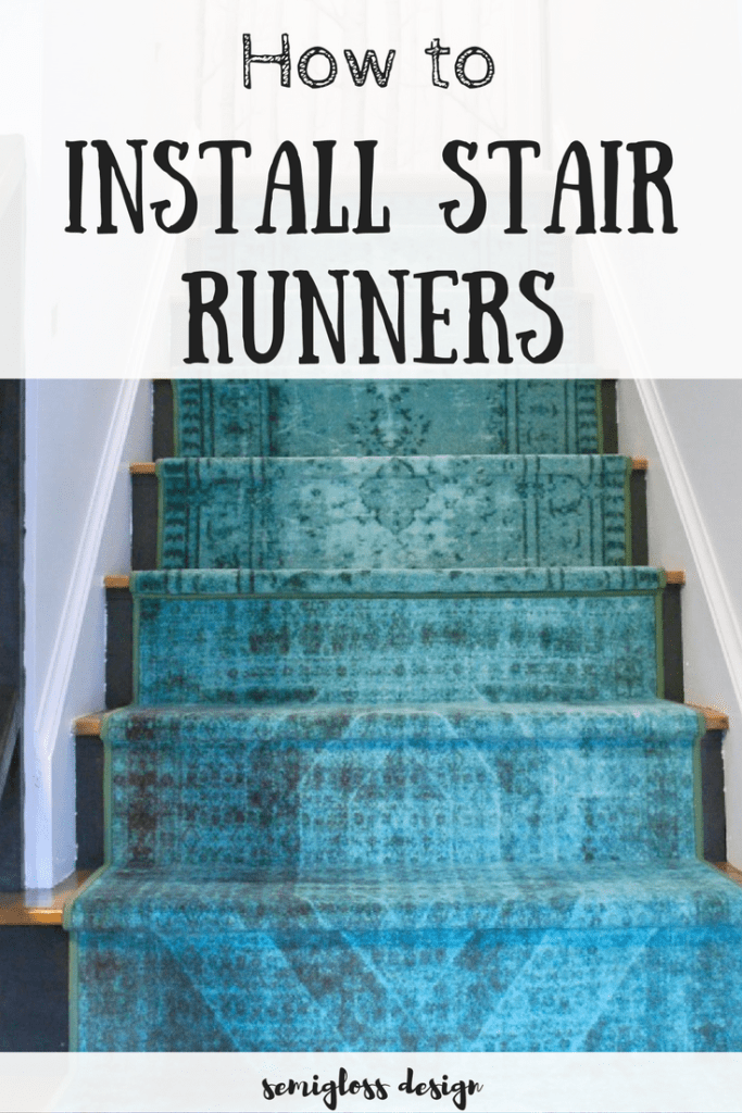 DIY stair runner installation