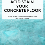 acid stain concrete floor