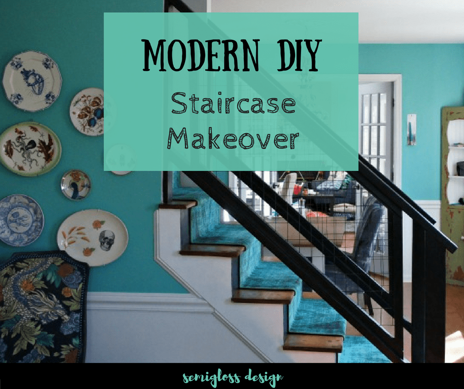 Check out this DIY stair railing makeover. Update your home with this modern DIY tutorial.