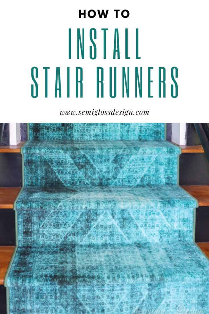 How to Install Stair Runners Using Regular Runner Rugs