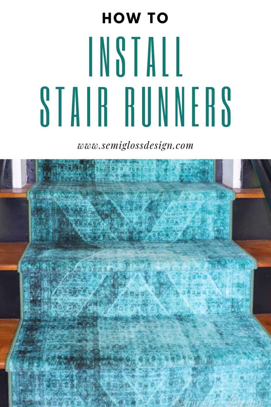 learn how to install stair runners